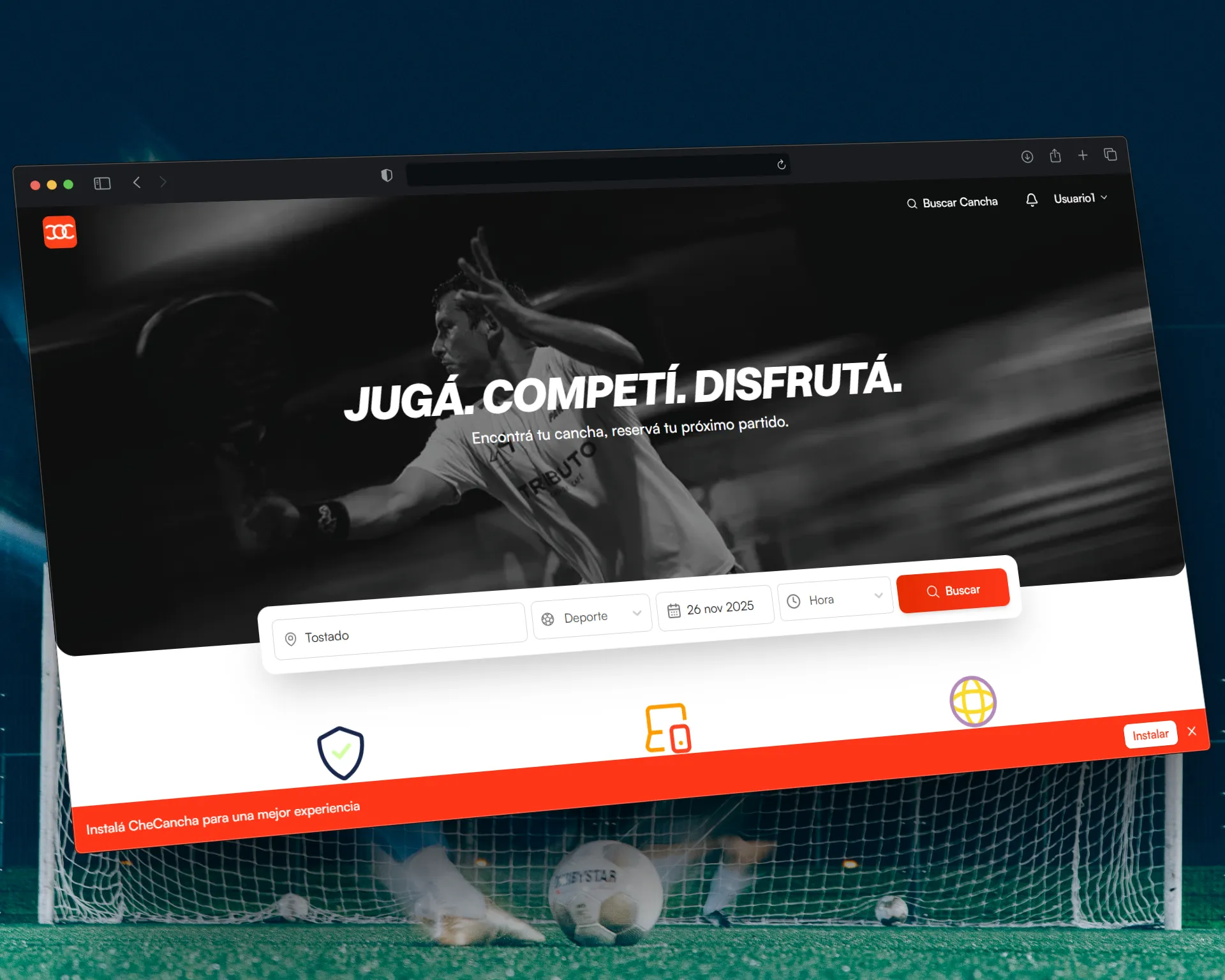 CheCancha - La solución SaaS que profesionaliza la reserva de canchas.